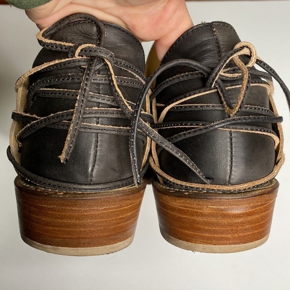 Musse & Cloud leather ankle booties women’s 10 ten embossed brown EUC - Picture 5 of 7